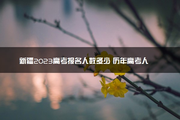 新疆2023高考报名人数多少 历年高考人数汇总