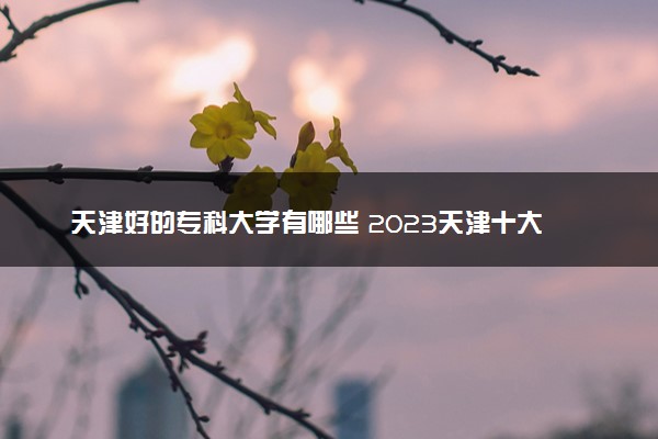 天津好的专科大学有哪些 2023天津十大高职专科院校排名