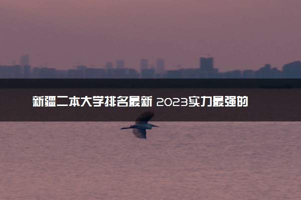 新疆二本大学排名最新 2023实力最强的二本院校排行榜