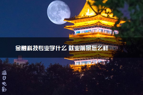 金融科技专业学什么 就业前景怎么样