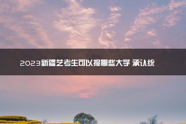 2023新疆艺考生可以报哪些大学 承认统考/联考成绩的院校