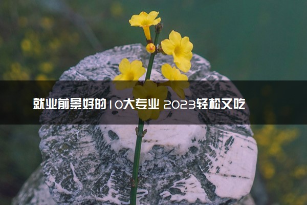 就业前景好的10大专业 2023轻松又吃香的专业