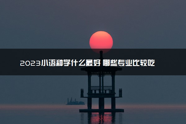 2023小语种学什么最好 哪些专业比较吃香