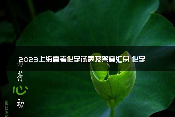 2023上海高考化学试题及答案汇总 化学真题解析