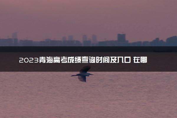 2023青海高考成绩查询时间及入口 在哪查分