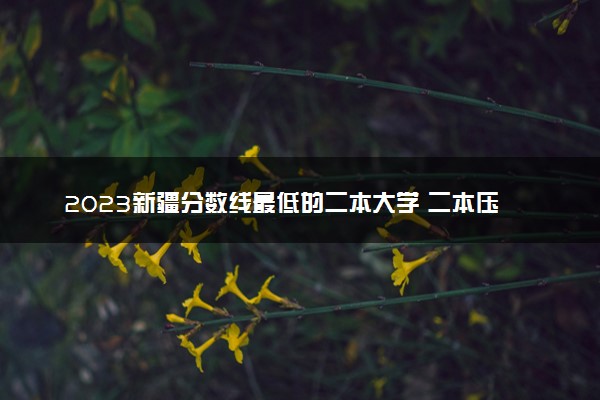 2023新疆分数线最低的二本大学 二本压线的公办院校