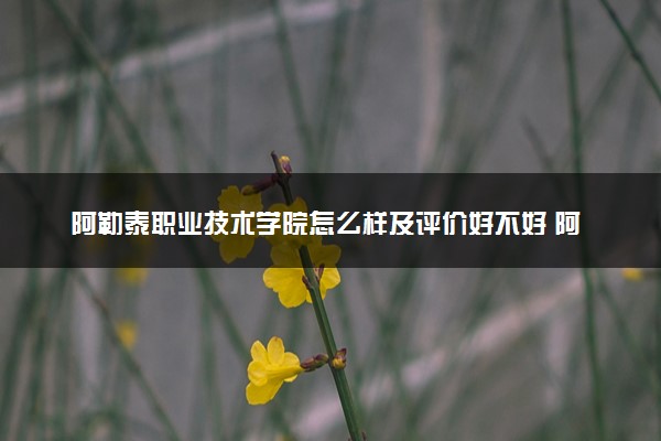 阿勒泰职业技术学院怎么样及评价好不好 阿勒泰职业技术学院口碑如何