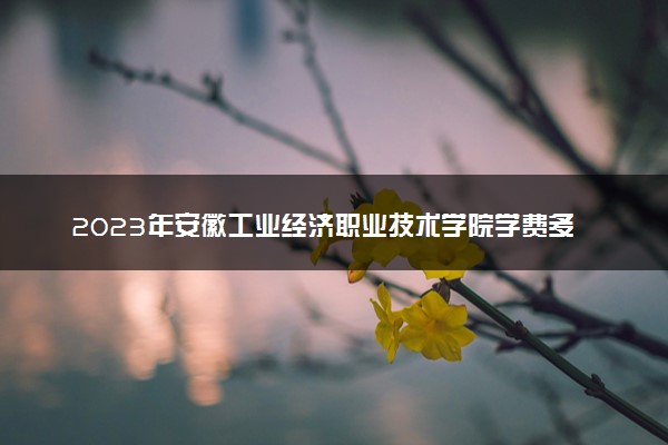 2023年安徽工业经济职业技术学院学费多少钱一年及各专业收费标准查询 大约需要多少费用