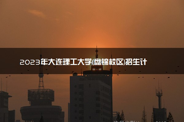 2023年大连理工大学(盘锦校区)招生计划专业及各省录取分数线位次