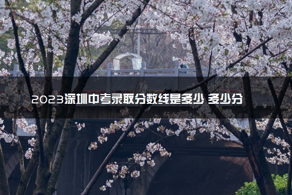 2023深圳中考录取分数线是多少 多少分可以上高中