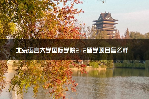 北京语言大学国际学院2+2留学项目怎么样