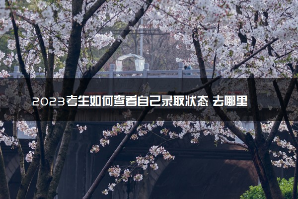 2023考生如何查看自己录取状态 去哪里查询