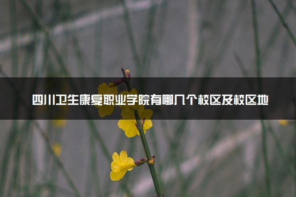 四川卫生康复职业学院有哪几个校区及校区地址公交站点 分别都在哪里