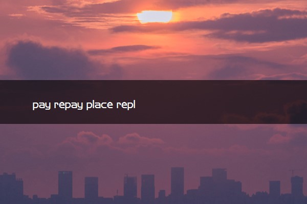 pay repay place replace的区别