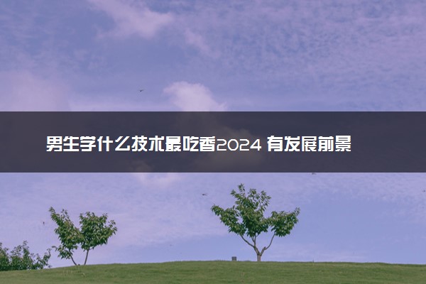 男生学什么技术最吃香2024 有发展前景