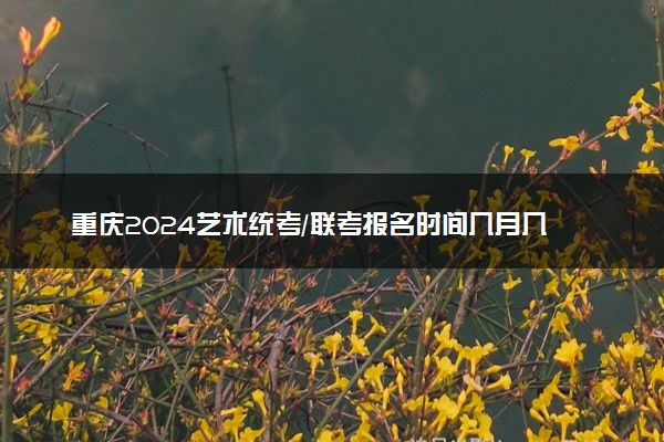 重庆2024艺术统考/联考报名时间几月几号 什么时候截止