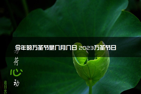 今年的万圣节是几月几日 2023万圣节日期