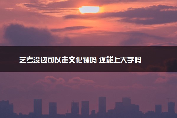 艺考没过可以走文化课吗 还能上大学吗