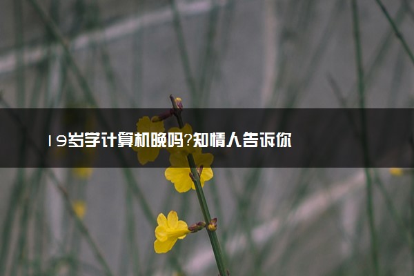 19岁学计算机晚吗？知情人告诉你