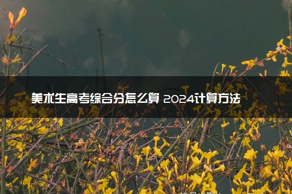 美术生高考综合分怎么算 2024计算方法是什么