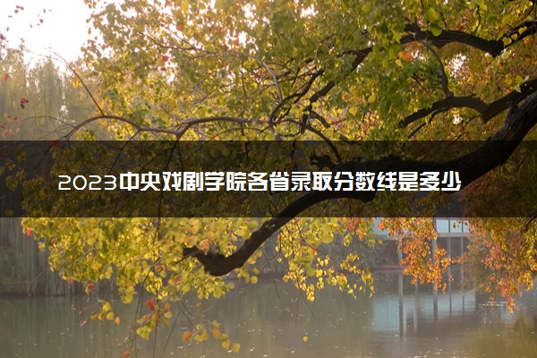 2023中央戏剧学院各省录取分数线是多少 投档最低分及位次