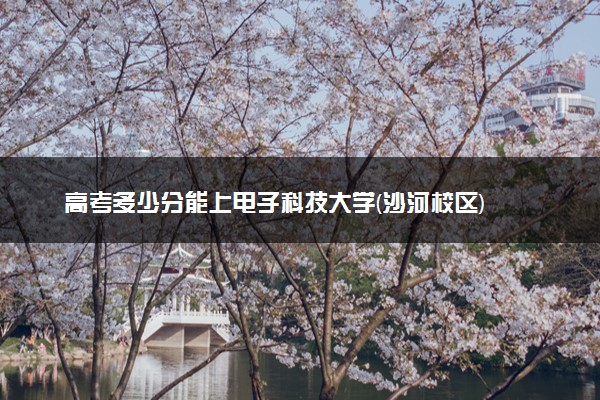 高考多少分能上电子科技大学(沙河校区) 2023录取分数线是多少