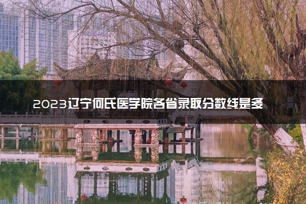 2023辽宁何氏医学院各省录取分数线是多少 投档最低分及位次