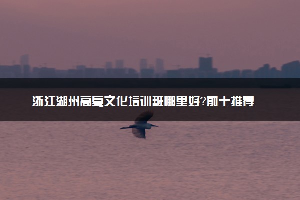 浙江湖州高复文化培训班哪里好？前十推荐