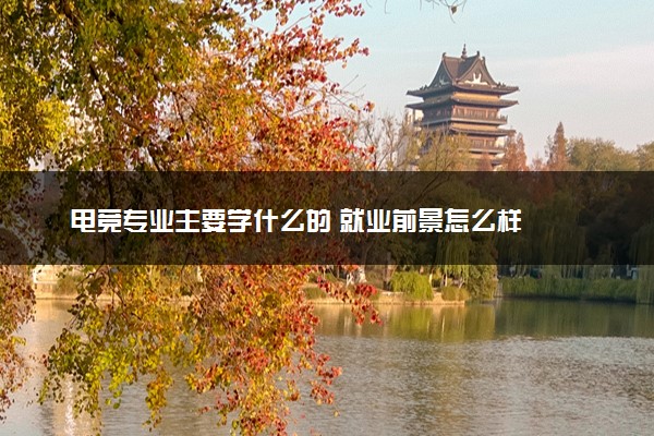 电竞专业主要学什么的 就业前景怎么样