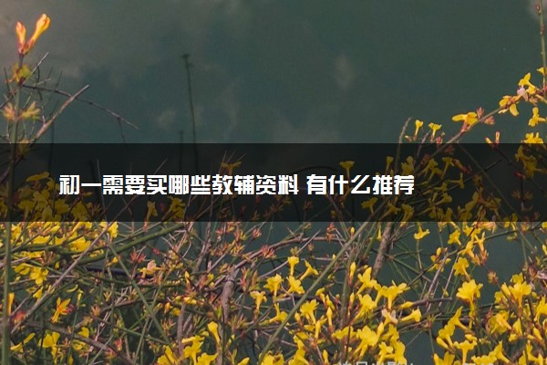 初一需要买哪些教辅资料 有什么推荐