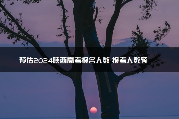 预估2024陕西高考报名人数 报考人数预测