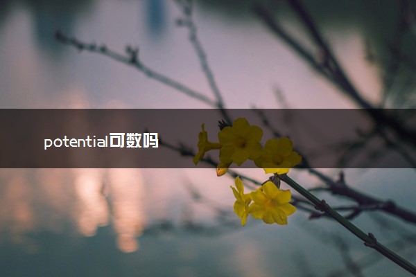 potential可数吗