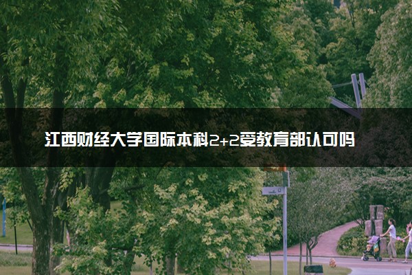 江西财经大学国际本科2+2受教育部认可吗？