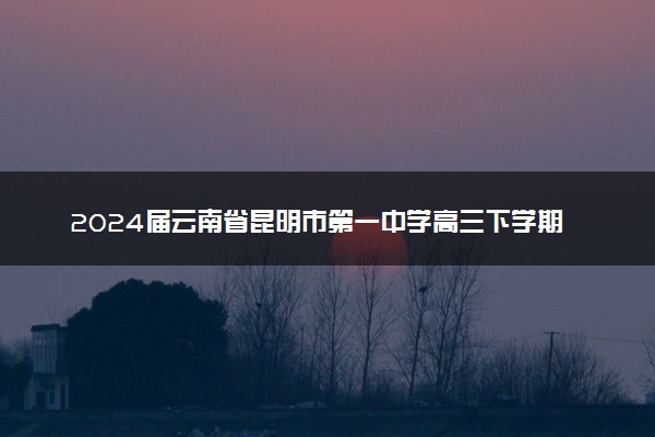 2024届云南省昆明市第一中学高三下学期第九次适应性训练英语试卷