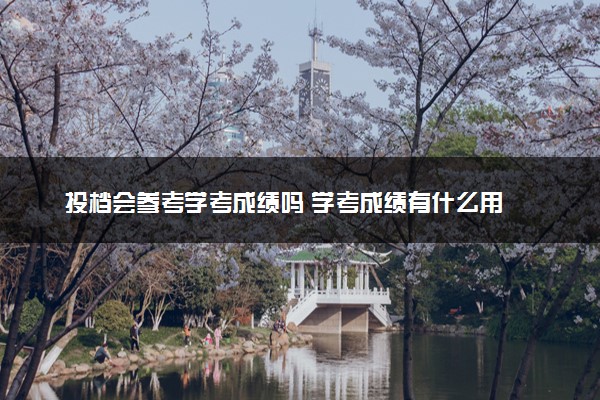 投档会参考学考成绩吗 学考成绩有什么用