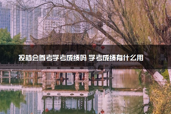 投档会参考学考成绩吗 学考成绩有什么用