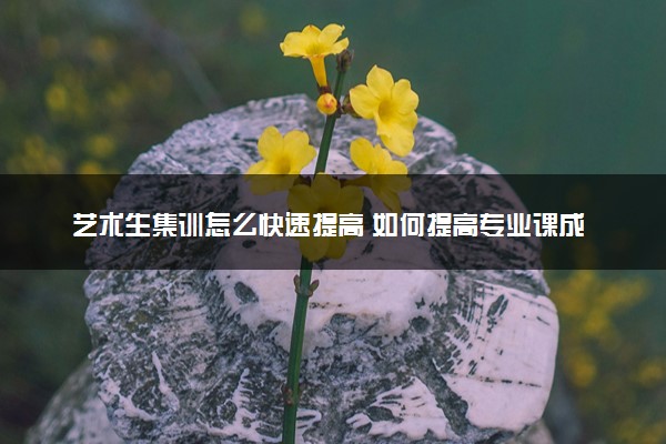 艺术生集训怎么快速提高 如何提高专业课成绩