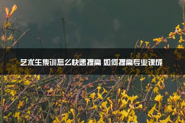 艺术生集训怎么快速提高 如何提高专业课成绩