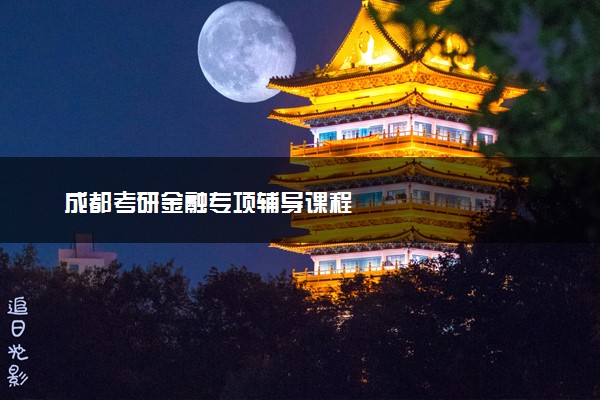 成都考研金融专项辅导课程