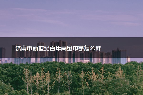 济南市新世纪百年高级中学怎么样