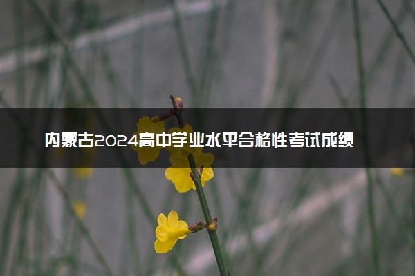 内蒙古2024高中学业水平合格性考试成绩公布 几号开始查询