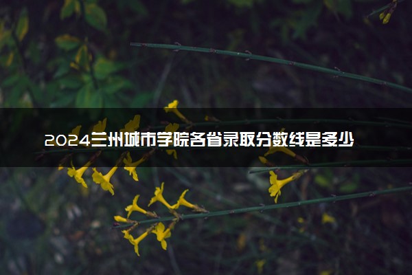 2024兰州城市学院各省录取分数线是多少 附历年最低分