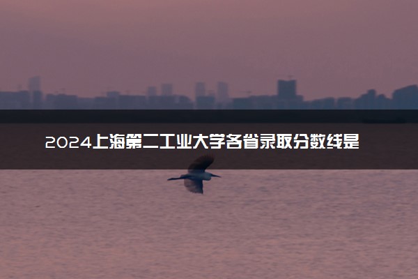 2024上海第二工业大学各省录取分数线是多少 附历年最低分