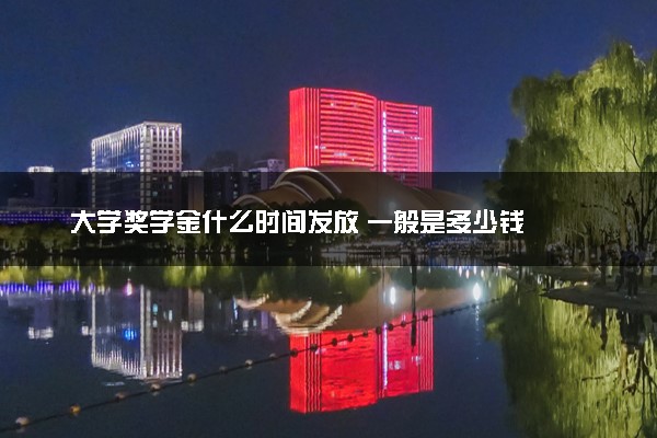 大学奖学金什么时间发放 一般是多少钱