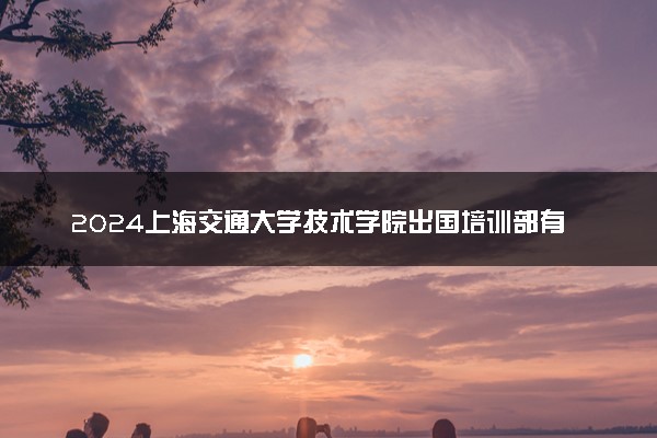 2024上海交通大学技术学院出国培训部有什么优势