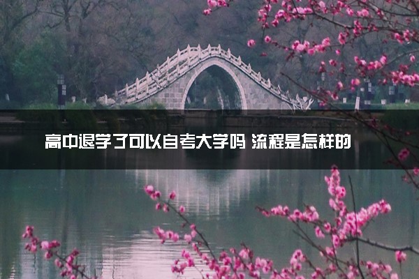 高中退学了可以自考大学吗 流程是怎样的