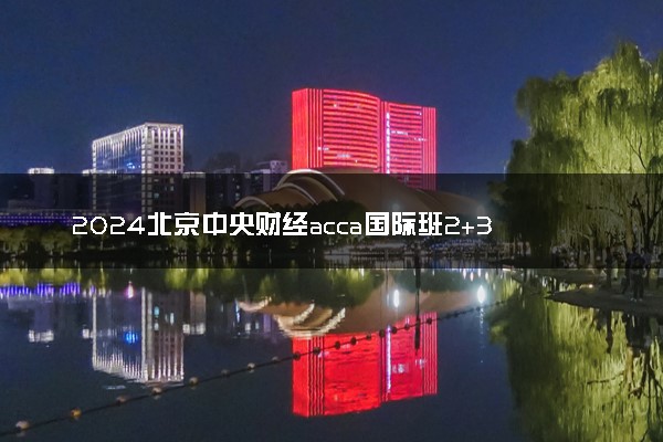 2024北京中央财经acca国际班2+3是什么 值得报考吗