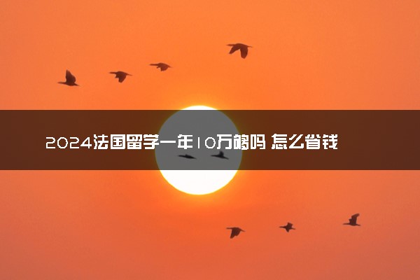 2024法国留学一年10万够吗 怎么省钱的