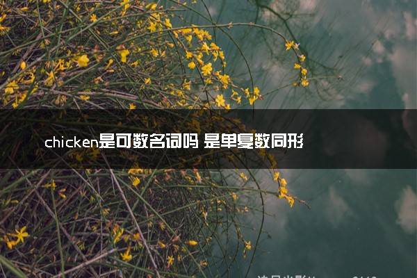 chicken是可数名词吗 是单复数同形吗