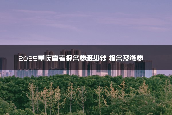 2025重庆高考报名费多少钱 报名及缴费入口